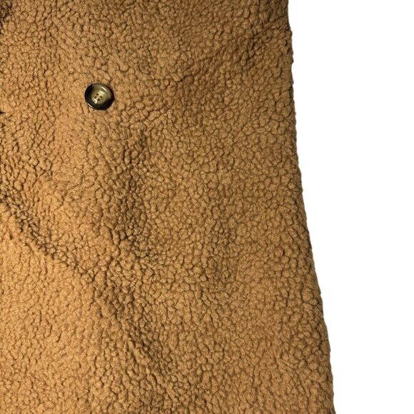 Parisian Teddy Coat Faux Shearling Mocha Longline US 6 (UK 10) NWT - Picture 12 of 16